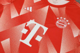 23-24 Bayern Red White Training Short Suit