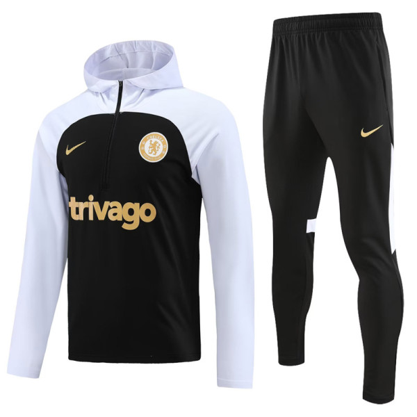 23-24 CHE White Hoodie Jacket Tracksuit