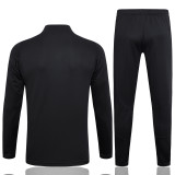 23-24 Algeria Black Half Pull Tracksuit #B709(半拉链)