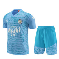 23-24 Man City Sky Blue Training Short Suit