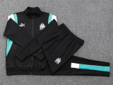 23-24 Marseille Black Jacket Tracksuit #A690