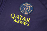 23-24 PSG Dark Purple Hoodie Jacket Tracksuit #F540
