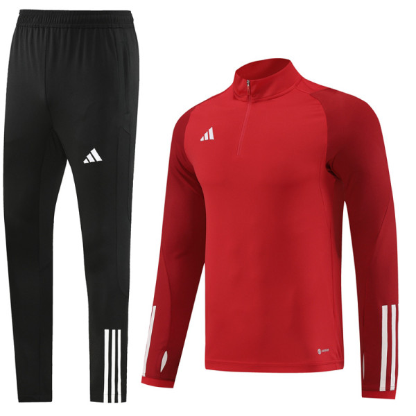 2023 AD Red Half Pull Tracksuit #AB05 (半拉链)
