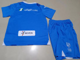 23-24 Al-Hilal Home Kids Soccer Jersey
