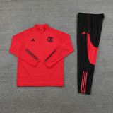 23-24 Flamengo Red Half Pull Tracksuit (半拉链)