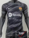 23-24 BAR Black Grey GoalKeeper Player Version Soccer Jersey