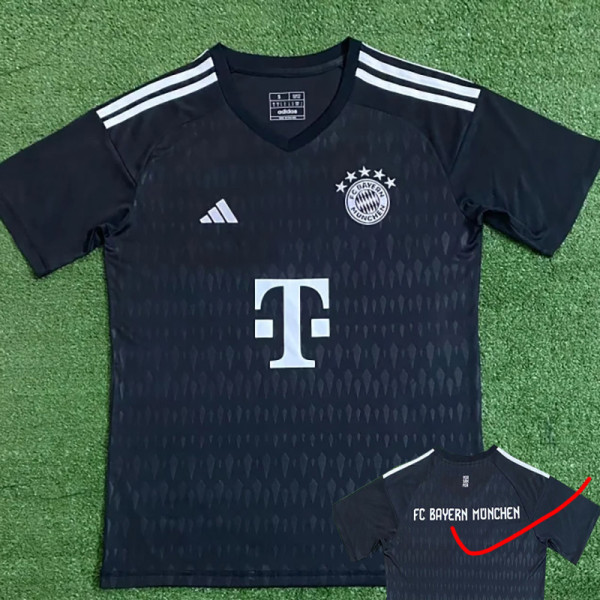 23-24 Bayern Black GoalKeeper Fans Soccer Jersey