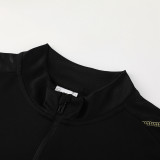 23-24 Argentina Black Half Pull Tracksuit (半拉链)(带钢印)