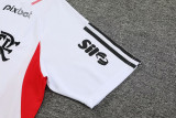 23-24 Flamengo White Training Short Suit