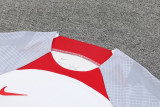 23-24 LIV White Training Short Suit (灰袖)