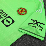 23-24 Man Utd Fluorescent Green GoalKeeper Soccer Jersey