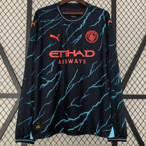23-24 Man City Third Long Sleeve Soccer Jersey (长袖)