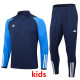 2023 AD Royal Blue Kids Half Pull Tracksuit #2329 (童装) (半拉链)