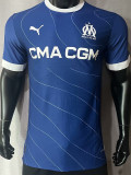 23-24 Marseille Away Player Version Soccer Jersey (Print all Sponsor)