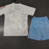 23-24 Aston Villa Away Kids Soccer Jersey