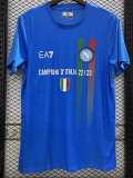 2023 Napoli CAMPION Blue T-Shirts