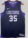 2017-18 SUNS DURANT #35 Royal Blue City Edition Top Quality Hot Pressing NBA Jersey