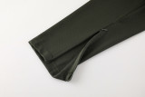 23-24 BAR Dark green Half Pull Tracksuit (半拉链)