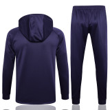23-24 PSG Dark Purple Hoodie Jacket Tracksuit #F540