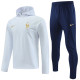 23-24 France White Hoodie Jacket Tracksuit