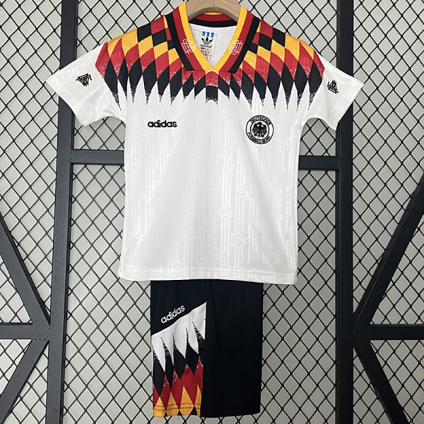 1994 Germany Home Kids Retro Soccer Jersey