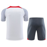 23-24 LIV White Training Short Suit (灰袖)