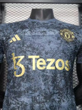 23-24 Man Utd Black Grey Player Version Training Shirts