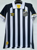 23-24 Santos FC Away 1:1 Fans Soccer Jersey (无广告版)