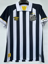 23-24 Santos FC Away 1:1 Fans Soccer Jersey (无广告版)
