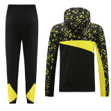 23-24 Dortmund Black Yellow Hoodie Jacket Tracksuit