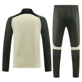 23-24 BAR Beige Yellow Jacket Tracksuit