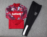 2023 West Ham Red Kids Half Pull Tracksuit (童装) (半拉链)