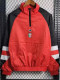 23-24 Italy Red Black Windbreaker