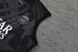 23-24 PSG Jordan Black Grey Tank top and shorts suit