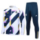 23-24 RMA Grey White Half Pull Tracksuit #B723(半拉链)