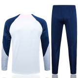 23-24 TOT Light Gray Half Pull Tracksuit #B708(半拉链)