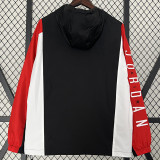 2024 New Jordan Black Red Windbreaker