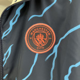 2023 Man City Navy Blue & White Double Sided Windbreaker (双面风衣)(刺绣)