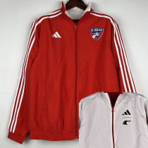 23-24 Dallas Red & White Double Sided Windbreaker (双面风衣)