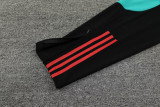 23-24 Man Utd White Green Half Pull Tracksuit (半拉链)