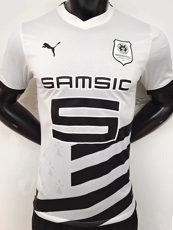 23-24 Stade Rennais Away Player Version Soccer Jersey