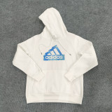 2023 AD White Hoody (加绒)(蓝印)