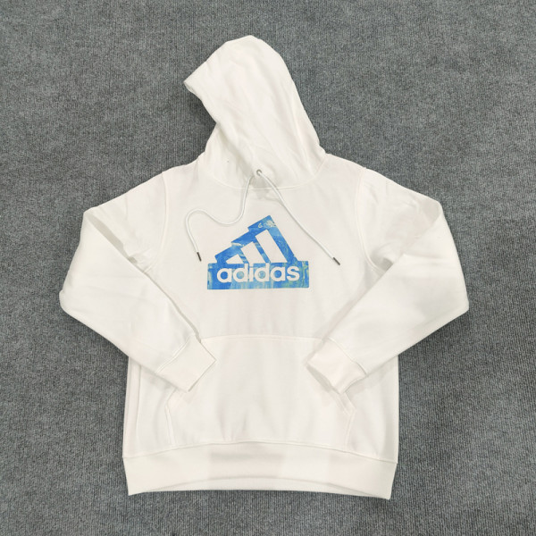 2023 AD White Hoody (加绒)(蓝印)