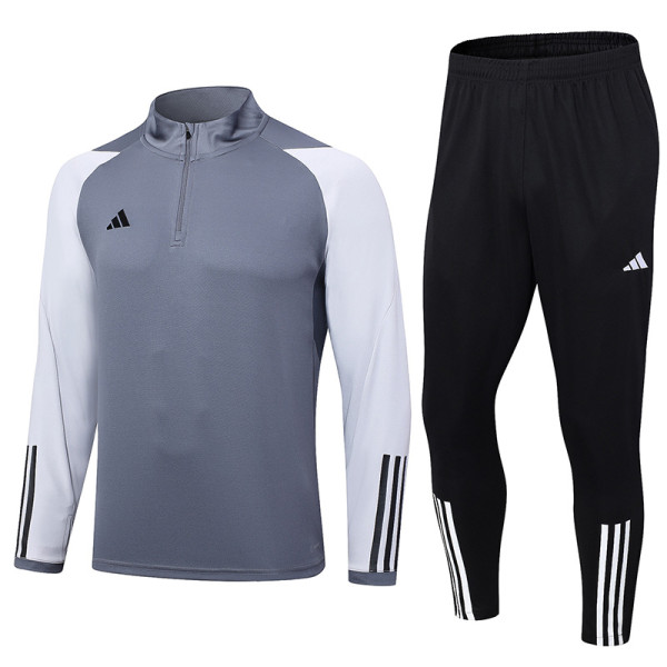 2023 AD Grey Half Pull Tracksuit Lh #2329 (半拉链)