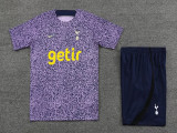 23-24 TOT Purple Training Short Suit (黑花点)
