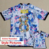 22-23 Japan Anime Edition White Player Version Soccer Jersey (领口蓝色)