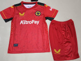 23-24 Wolves Away Kids Soccer Jersey