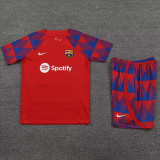 23-24 BAR Red Training Short Suit (带广告）