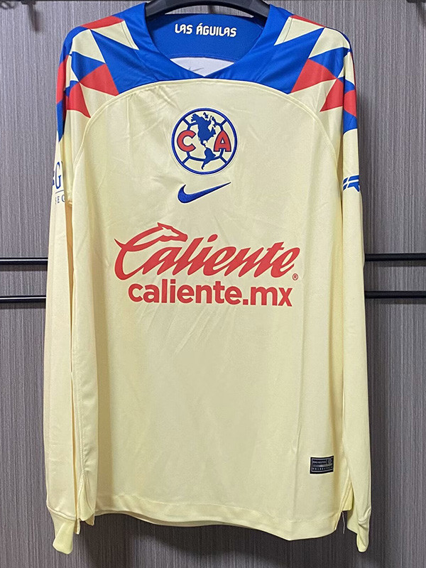 23-24 Club America Home Long Sleeve Soccer Jersey (长袖)
