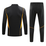 23-24 Internacional Black Half Pull Tracksuit (半拉链)